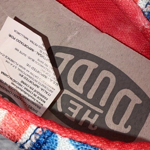 Hey Dude Wendy Patriotic Americana Slip On Shoes Women's Size 5 USA Flag NEW - Picture 9 of 13